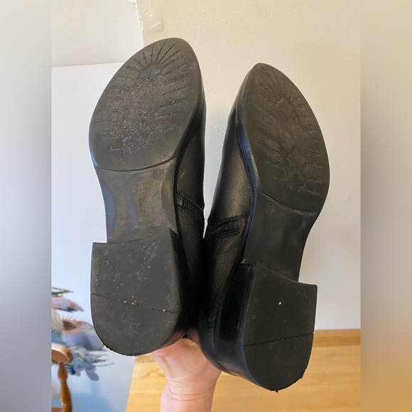 Black Over-the-Knee Women's Leather Boots - Picture 6 of 11